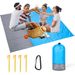 Beach Blanket Sandproof 200 X 210cm Waterproof Beach Mat Lightweight Picnic Blanket For Travel Hiking Sports_desvips.com