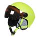 Unisex One-Piece Molded Protective Ski Helmet (with Goggles)_desvips.com