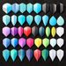 3 Aluminum Shaft Professional Soft Tip Darts Set 2BA Replacement Tips + 3 Extra Dart Flights & 3 Replace Plastic Shafts For Electronic Dart Board_desvips.com