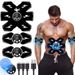 EMS Sticker Lazy Muscle Training Artifact Vibration Shaping Home Massager Abdominal Fitness Device_desvips.com