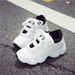 2025 Spring New Casual Korean Edition Student Thick Soled Sports Running Women's Single Trendy Shoes_desvips.com