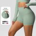 High Waisted Yoga Shorts for Women Quick Drying Breathable Tight Fit with Pockets for Outdoor Cycling Sports Running Fitness_desvips.com