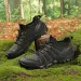 Outdoor Climbing Thick Bottom Breathable Mesh Upper Head Protection Men's Hiking Fishing Shoes Water Proof_desvips.com