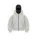2026 Fashion Zip-Up Hoodies Women/Men Polyester Long Sleeve Loose Flocking Double-Layered Hooded Zipper Sweatshirts_desvips.com