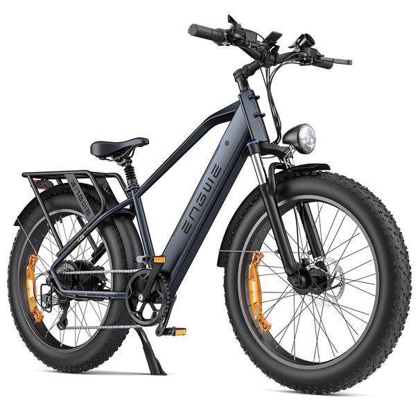 ENGWE Electric Bicycle, Mountain Bike, 48V 16Ah Battery, Up To 150km Range, Electric Bike With 26 X 4 Inch Fat Tires, 250W Motor, Max. 25km/h, E26_desvips.com
