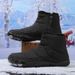 Unisex Winter Snow Boots With Side Zipper - Waterproof Slip-Resistant Cold Weather Shoes For Men & Women - Thermal Lined Wide Toe Barefoot Comfort_desvips.com