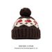 001 Fair Isle Style Woolen For Women, Autumn And Winter Warm Versatile Ear Protection Hat, Large Head Circumference,_desvips.com