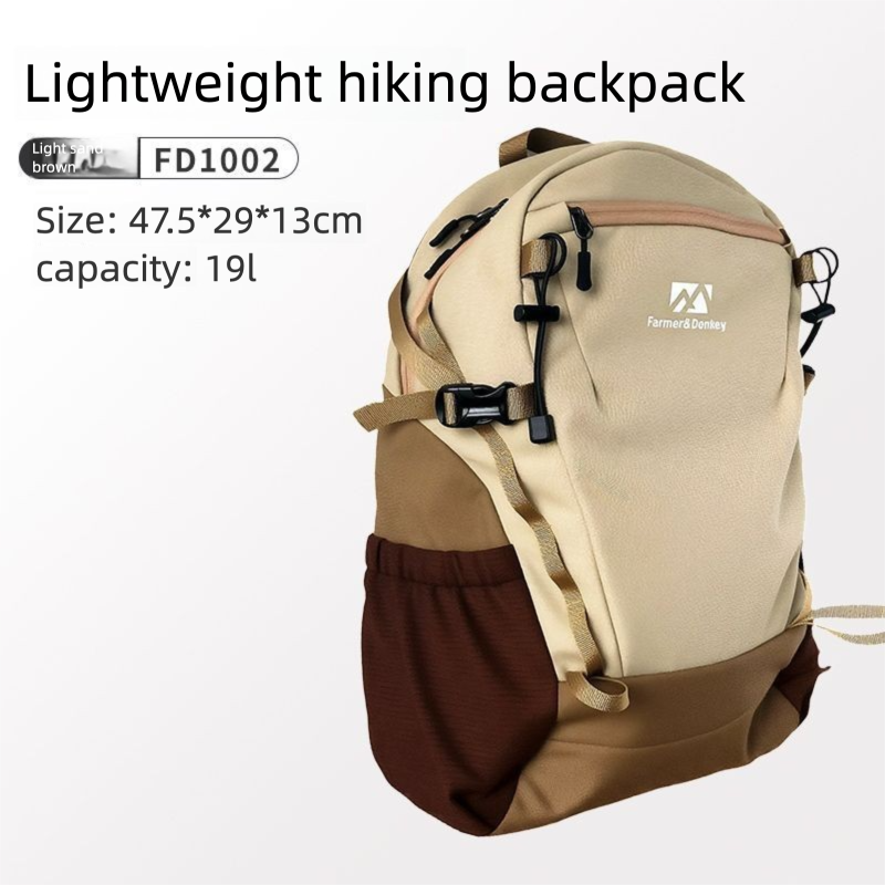 Farmer And Donkey Women, Lightweight Travel Backpack, Student School Bag, Outdoor Hiking Climbing Backpack For Men_desvips.com