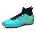 New soccer shoes men and women long spikes broken spikes adult sports shoes large size artificial grass training shoes_desvips.com