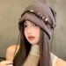 Autumn And Winter Retro Five-pointed Star Tassel Baotou Hat For Women's Japanese Versatile Cold Hat_desvips.com