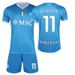 2526 Napoli Home Number 11 De Bruyne Serie A Football Jersey Quick-Dry Children's And Adult Set_desvips.com