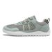 HOBIBEAR Unisex Wide Toe Barefoot Zero Drop Minimalist Sneakers Mesh Artificial Leather Patchwork Lace-up Shoes_desvips.com
