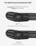 5-Digit Combination Cable Lock, 17.36mm Thick Steel Cable, Anti-Theft Bike Lock For Bicycle/Motorcycle/Door Handle_desvips.com
