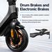 SUNNIGOO N6 Smart Electric Scooter - 500W Motor, Fingerprint Unlock, 50km Range, 10" Tires, Double Suspension, Dual Brakes, App Control_desvips.com
