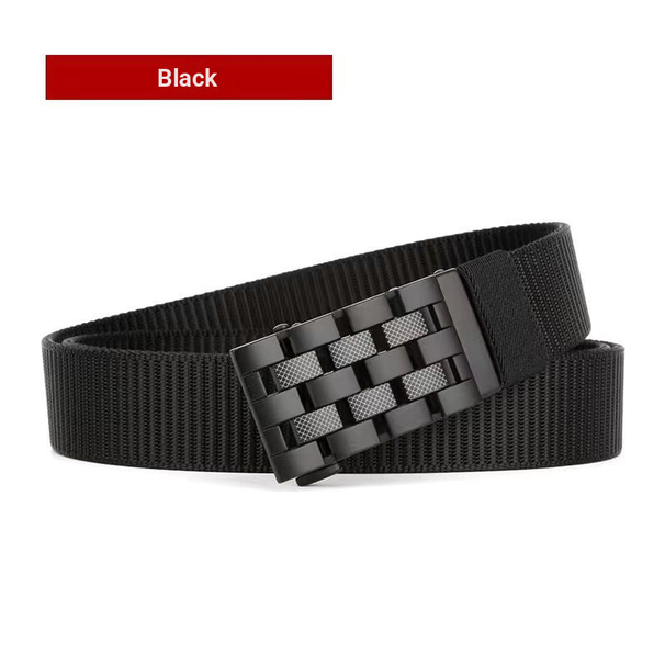 Men's Canvas Strap Fashion Business Casual Personality Versatile Men's Alloy Abrasion Resistant Durable Woven Belt Belt_desvips.com