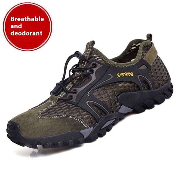 Summer Breathable Fishing Non-Slip Wading For Men, Hiking Outdoor Quick-Dry Stream Shoes_desvips.com
