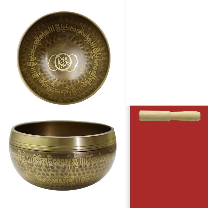 Nepal Singing Bowl Handmade Bowl Hand-Hammered Tibetan Singing Bowl Set - Stress Relief, Chakra Balancing & Meditation Tool_desvips.com