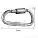 High-quality Aluminum Alloy Thickened Hanging Buckle, D-shaped Carabiner Quick-release Buckle_desvips.com