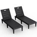 Devoko Outdoor Chaise Lounge Chair Set Of 2, Waterproof PP Lounge Chairs_desvips.com