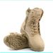 Delta High-Top Men's Combat Tactical Desert Side Zipper Fishing Shoes Security Boots High Tube Autumn Winter Outdoor_desvips.com