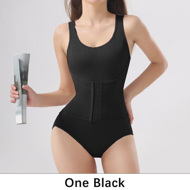 Woman Slim Bodysuit Shapewear With Zipper Belt Women Tummy Control Fajas Body Shaper Waist Trainer Slimming Cincher Corset Tops_desvips.com