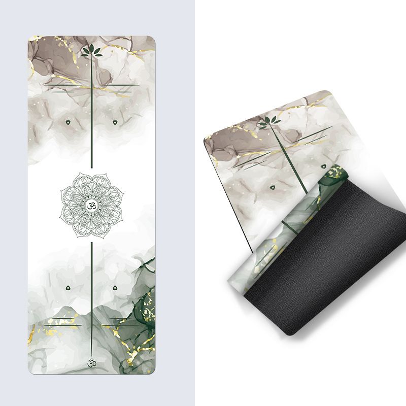 Suede Printed Thin Portable Foldable Yoga Mat Professional Non Slip Fitness Exercise Men And Women Home Yoga Mat_desvips.com