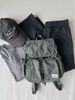 24fw South Korea Blogger Parachute ~ Lu Same Fabric Super Light Minimalist Can Hold Casual Outdoor Backpack_desvips.com