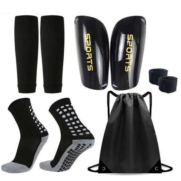 Shin Guard Football Shin Guards + Leg Socks + Football Socks Combination Double Layer Insert Type Foot Guards_desvips.com