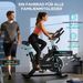 WENOKER Heimtrainer Fahrrad Mit App, Leises Hometrainer Mit Gebogenem Griff, Bequem Ergometer Heimtrainer Mit LCD-Display, Tablet-Halterung, Bis 160KG_desvips.com