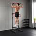 Station De Musculation Multifonctions Barre De Traction Chaise Romaine Hauteur Réglable Acier Noir Rouge_desvips.com