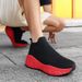 Classic Original Black Red Men's Running Sneakers Unisex Breathable Platform Big Size 46 Summer Socks Shoes Trainers Men_desvips.com