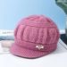 Old Lady Women, Autumn Winter Knitted Casual Fashion Mom Hat, Thickened Fleece-lined Warm Wool Hat For Middle-aged And_desvips.com