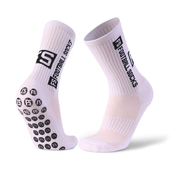 Premium Football Socks With Terry Cushion Sole - Breathable Mid-Calf Sports Socks For Men, Women & Youth - Anti-Slip, Sweat-Wicking_desvips.com