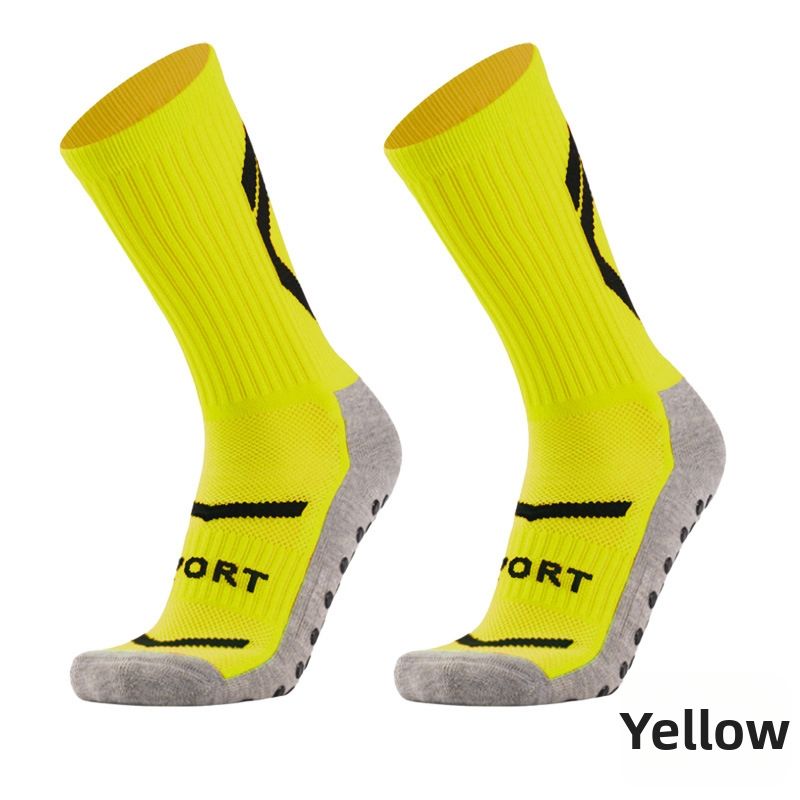 Anti-Slip Soccer Socks for Adults Long Sports Training Socks with Terry Cloth Soles Silicone Professional Anti-Slip Technology_desvips.com