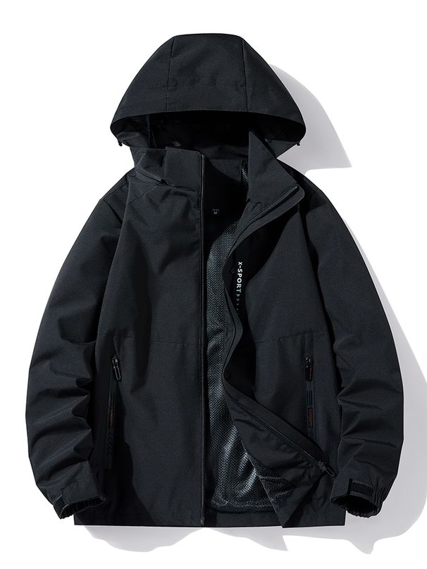 Men's Spring Casual Jackets Korean Fashion Unisex Men/Women Outdoor Windproof And Waterproof Hooded Windbreaker Coats_desvips.com