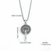 European And American Jewelry Wholesale Titanium Warrior Stainless Steel Pendant Vintage Viking Shield Sword Flower_desvips.com