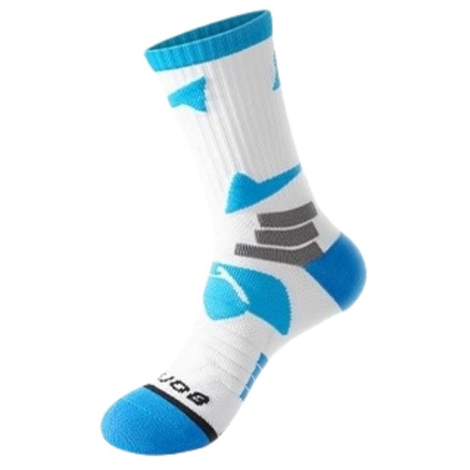 Men's Non-Slip mid Calf Socks Spring Summer Sweat Absorbing Towel Soled for Basketball Training Outdoor Marathon Running_desvips.com