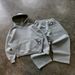 Spring 2027 Fashion European-USA Style Tracksuits Women/Men Long Sleeve Hooded Sweatshirts + Elastic Brand Mid Waist Sweatpants Two-Piece Casual Suits_desvips.com