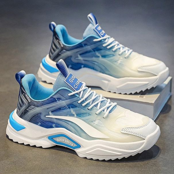 Spring New Versatile Casual Fashion Thick-Soled Dad Student Running Sports Trendy Breathable Men's Shoes_desvips.com