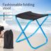 Outdoor Camping Outdoor Aluminum Alloy Folding Stool Chair Small Stool Fishing Stool Chair Portable Camping Beach Chair Camping Stool_desvips.com