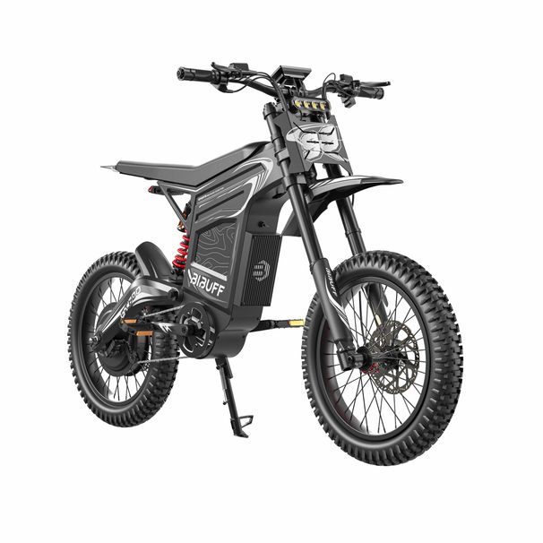 BIBUFF GT600 Electric Dirt Bike With Reverse Gear,72V 30Ah Battery,Full Suspension_desvips.com