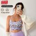 Women's Floral Print Push Up Bra Cross Strap Thin Strap Backless Yoga Vest Fitness Underwear Spring Summer New Arrival_desvips.com
