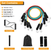Resistance Bands Set, 10-150LBS Adjustable Latex Exercise Bands With Handles, Door Anchor, Carabiners For Home Gym Strength Training, Yoga, Pilates_desvips.com
