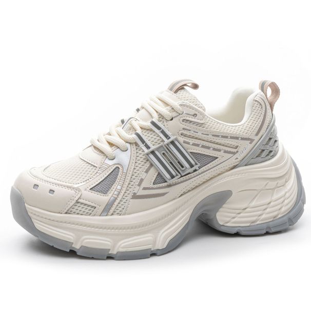 2025 Spring New Women's Mesh Sports Heightening Casual Shoes Fashionable Versatile Wear Comfortable_desvips.com