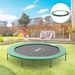 Trampolin Randabdeckung Sicherheitsnetz Wetterplane Leiter Randabdeckung: Ø 244cm Grün_desvips.com
