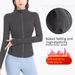 Women's Define Jacket With High Collar - Slim Fit Long Sleeve Zip-Up Workout Top For Yoga, Running & Gym - Ultra-Stretchy Nylon Spandex Fabric_desvips.com