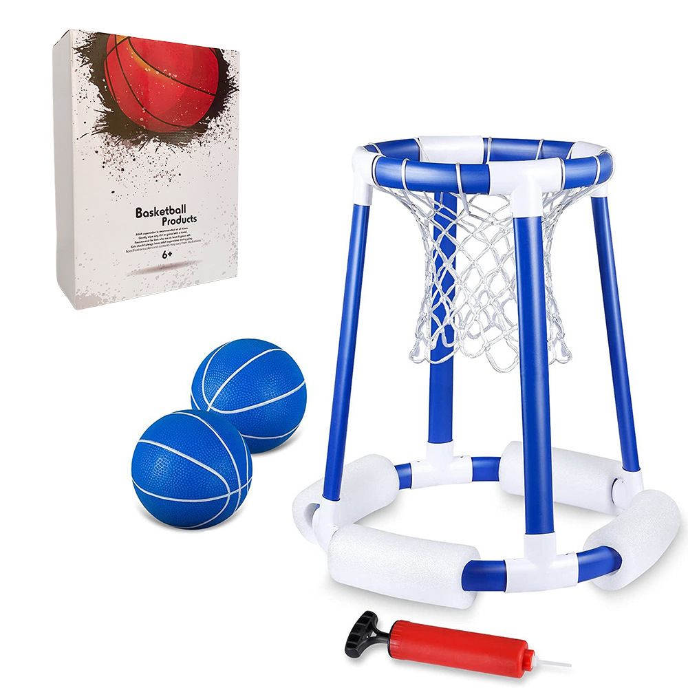 New water basketball stand children's outdoor swimming pool floating basketball hoop parent-child swimming toys_desvips.com