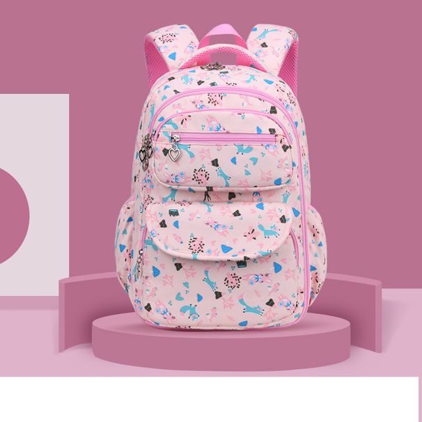 elementary school girl backpack 1-3-6 grade children's backpack decompression ultra-light_desvips.com