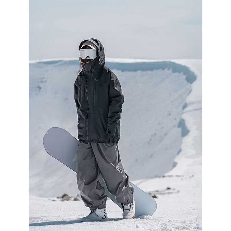 Unisex Waterproof Snow Pants Windproof Loose Fit Outdoor Winter Work Pants For Skiing & Cold Weather_desvips.com