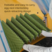 XPE Nest Nap Folding Thickened Sleeping Aluminum Film Camping Egg Slot Travel Portable Single Person Picnic Mat_desvips.com